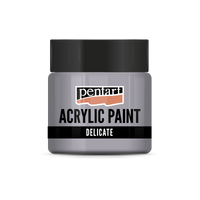Delicate Metallic Acrylic Paint 50 ml – bluish silver