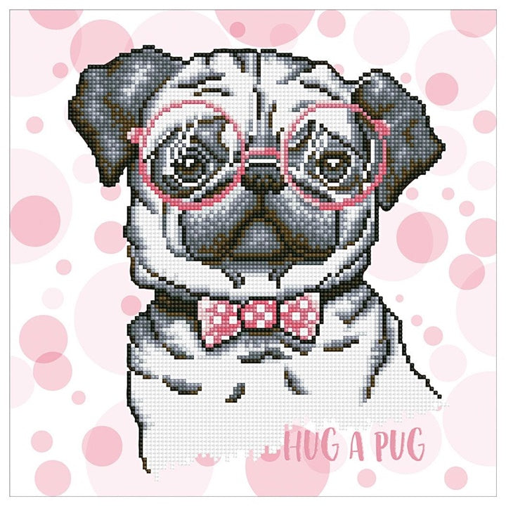 Diamond Painting Pug 35 x 35