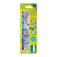 Disney Stitch Triangular Pencil Set with Sharpener, Set of 4