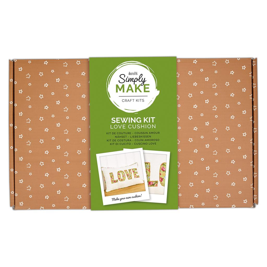 DOCRAFTS Creative Sewing Kit Cushion Love