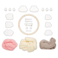 DOCRAFTS Felting Craft Kit – Pink Dreamcatcher / set