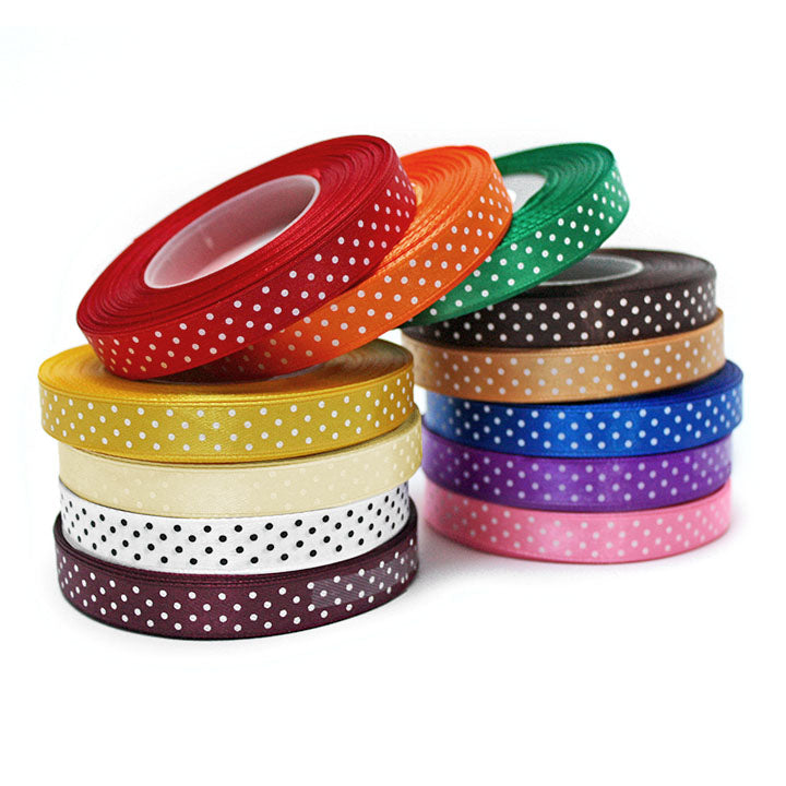 Dotted Ribbon 12 mm | various colors