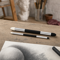 Double-Ended Drawing Blender with Sponge and Felt