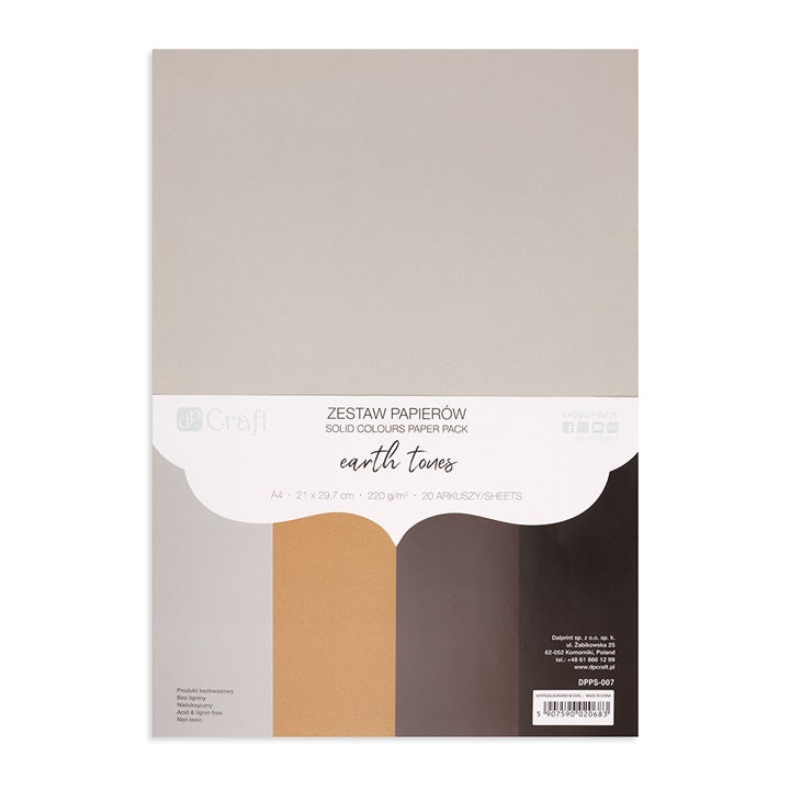 DP Craft Colored Paper Set of 20 – earth tones