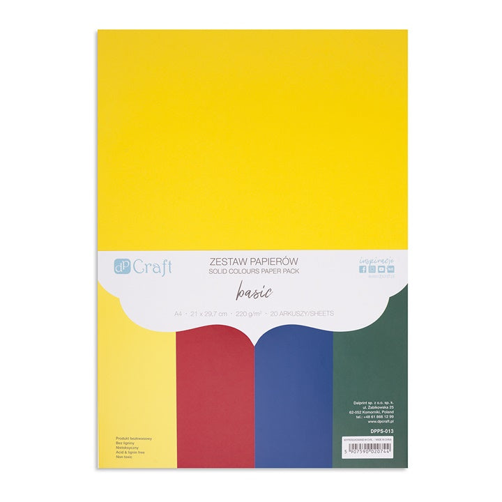 DP Craft Colored Paper Set of 20 – basic