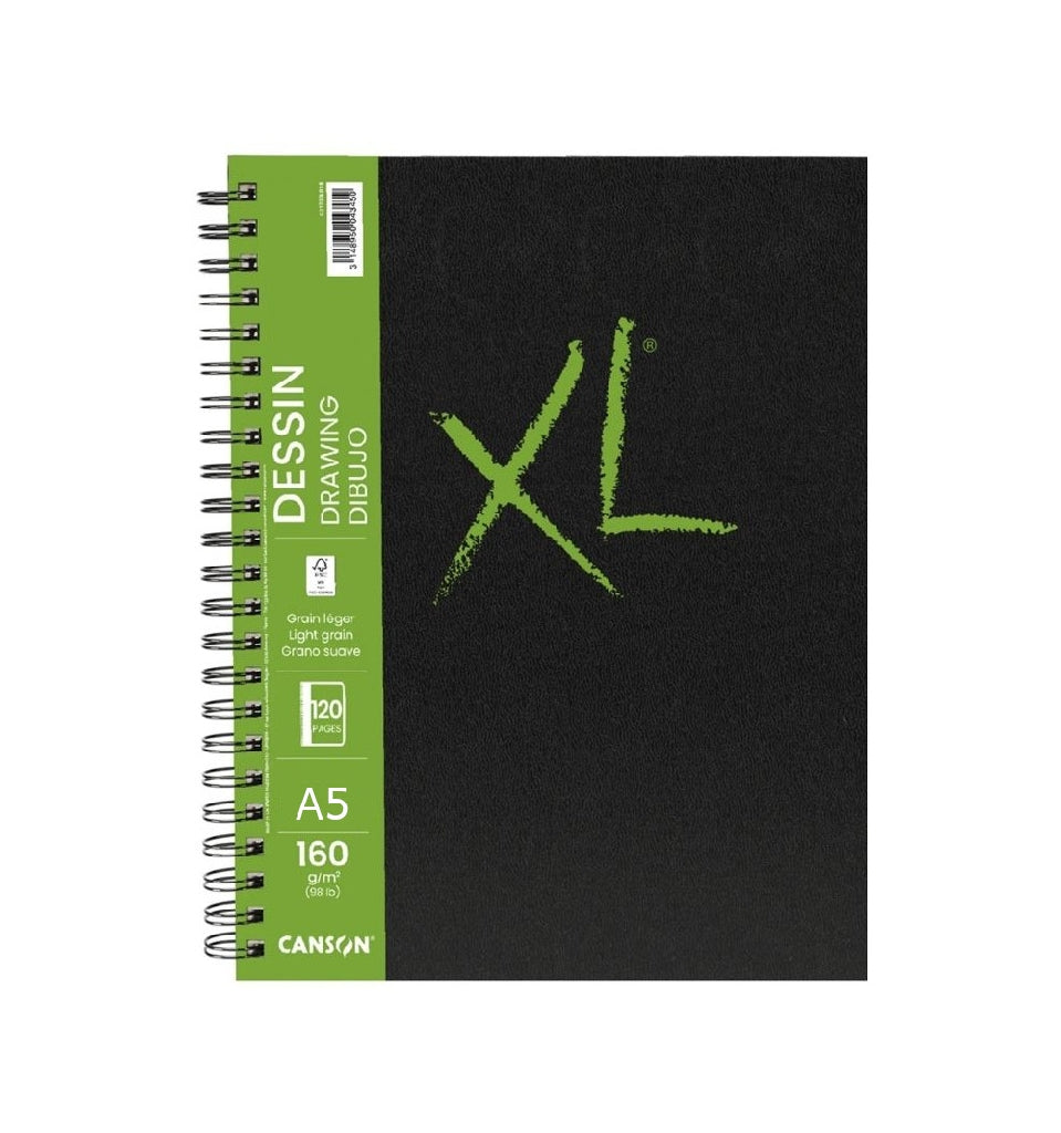 Drawing Pad CANSON XL Drawing 160 g/m² A5 - 120 Sheets