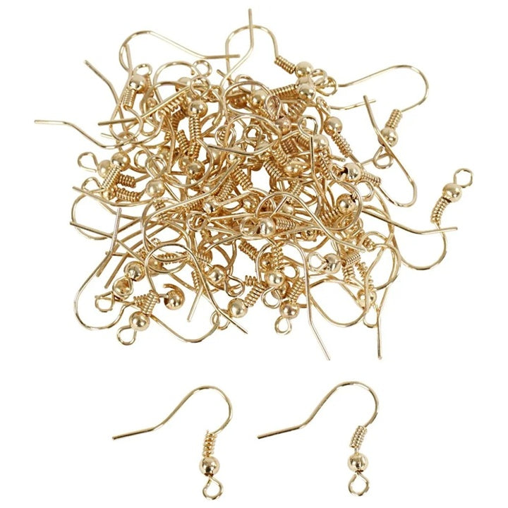 Earring Hooks, 100 pcs | various colors — image 1