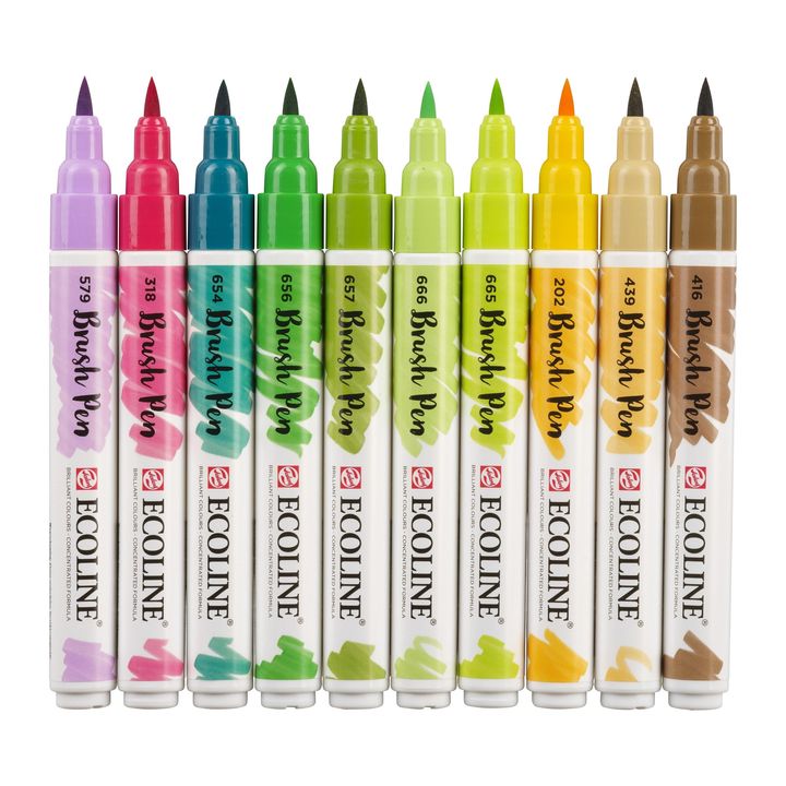 Ecoline Botanic Brush Pen Watercolor Pens