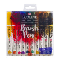 Ecoline Dark Watercolor Brush Pens