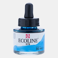 Ecoline Watercolor Paint 30 ml – Sky Blue Cyan