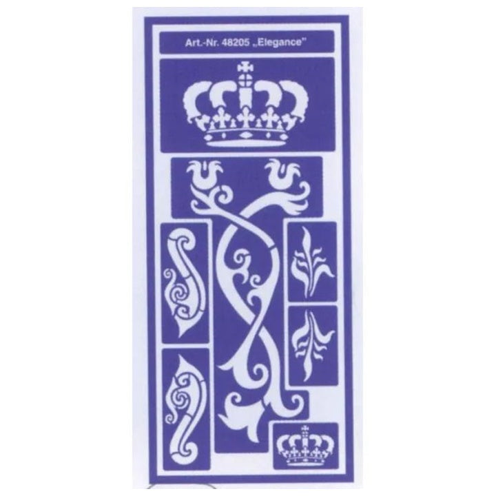 Elegance Self-Adhesive Stencil, 12.5 x 28.5 cm