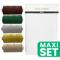 Embroidery Set, Fabric and Threads