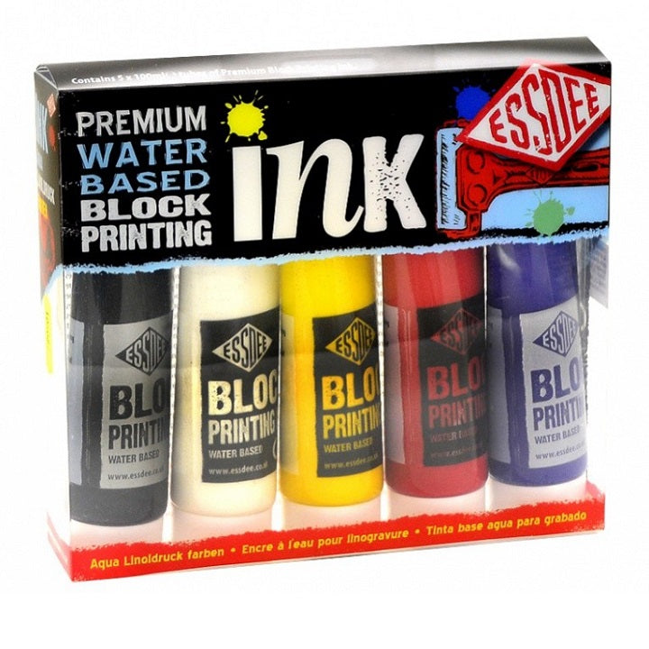 Essdee Premium Printing Ink, 100 ml, Set of 5