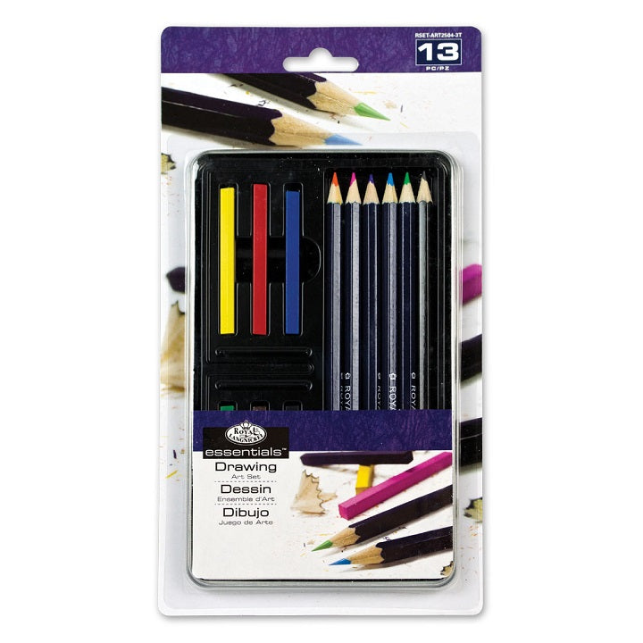 Essentials Drawing Set in Tin, 13-Piece