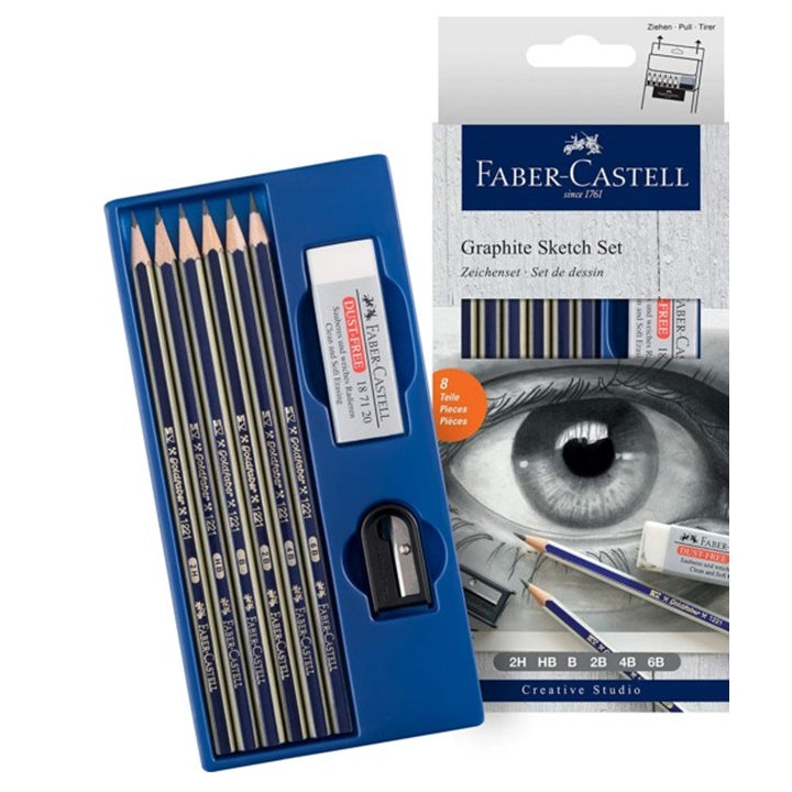 Faber-Castell Graphite Sketching Set, 8 pcs