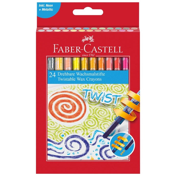 Faber Castell Twist Retractable Wax Crayons | Various Sets — Image 3