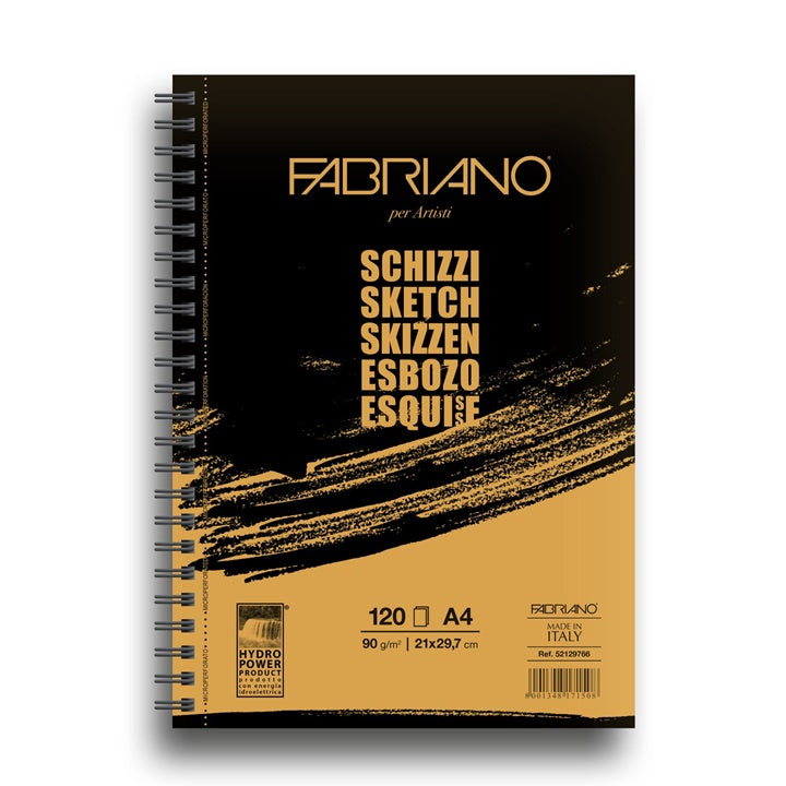 FABRIANO SKETCH spiral-bound sketch pad | various sizes — image 3