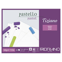 FABRIANO Tiziano White Pastel Paper Pad | various sizes — image 1