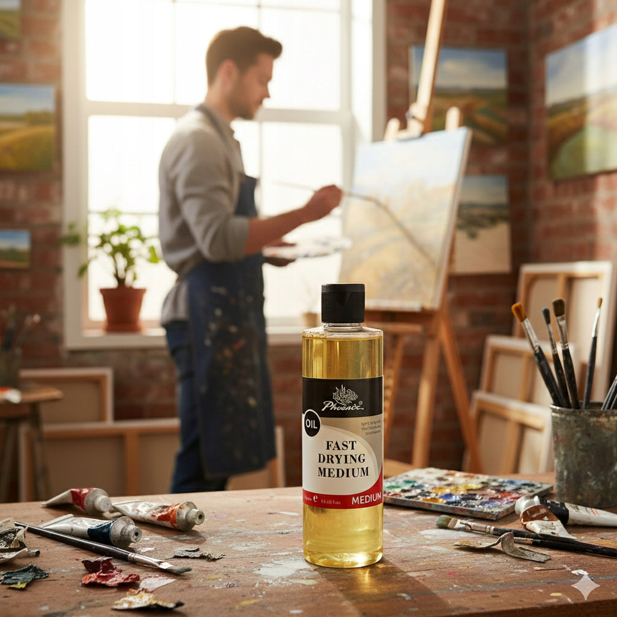 Fast-Drying Medium for Oil Paints Phoenix, 250–500 ml