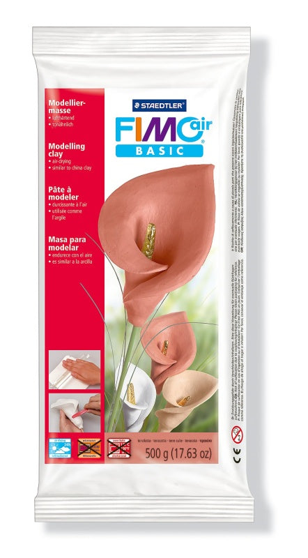FIMO Air BASIC Modeling Clay, 500 g, Terracotta