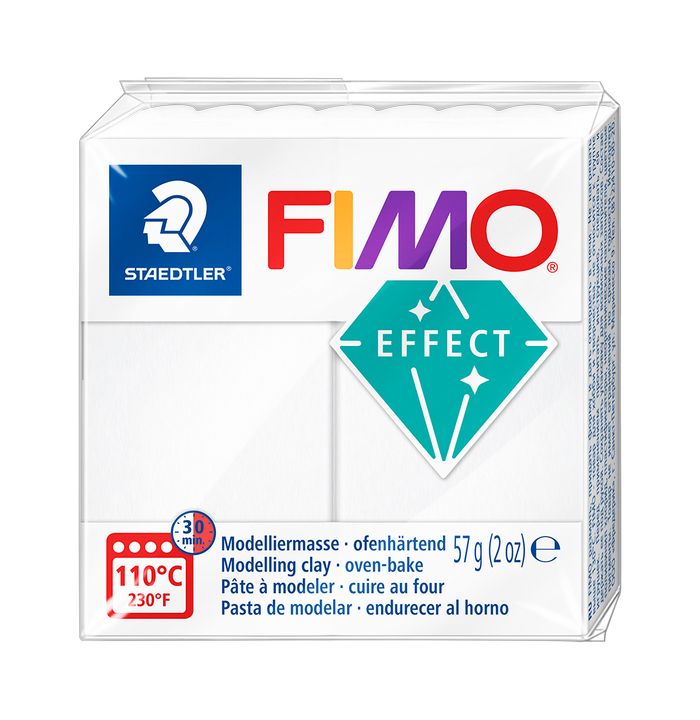 FIMO Effect Polymer Clay 57 g, Translucent White