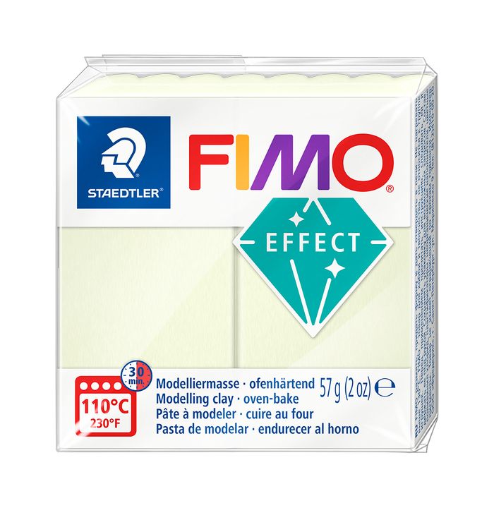 FIMO Effect Polymer Clay 57 g, Glow in the Dark