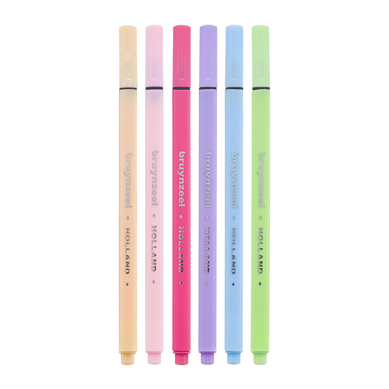 Fineliner Set Bruynzeel Pastel – 6 pcs / 0.4 mm