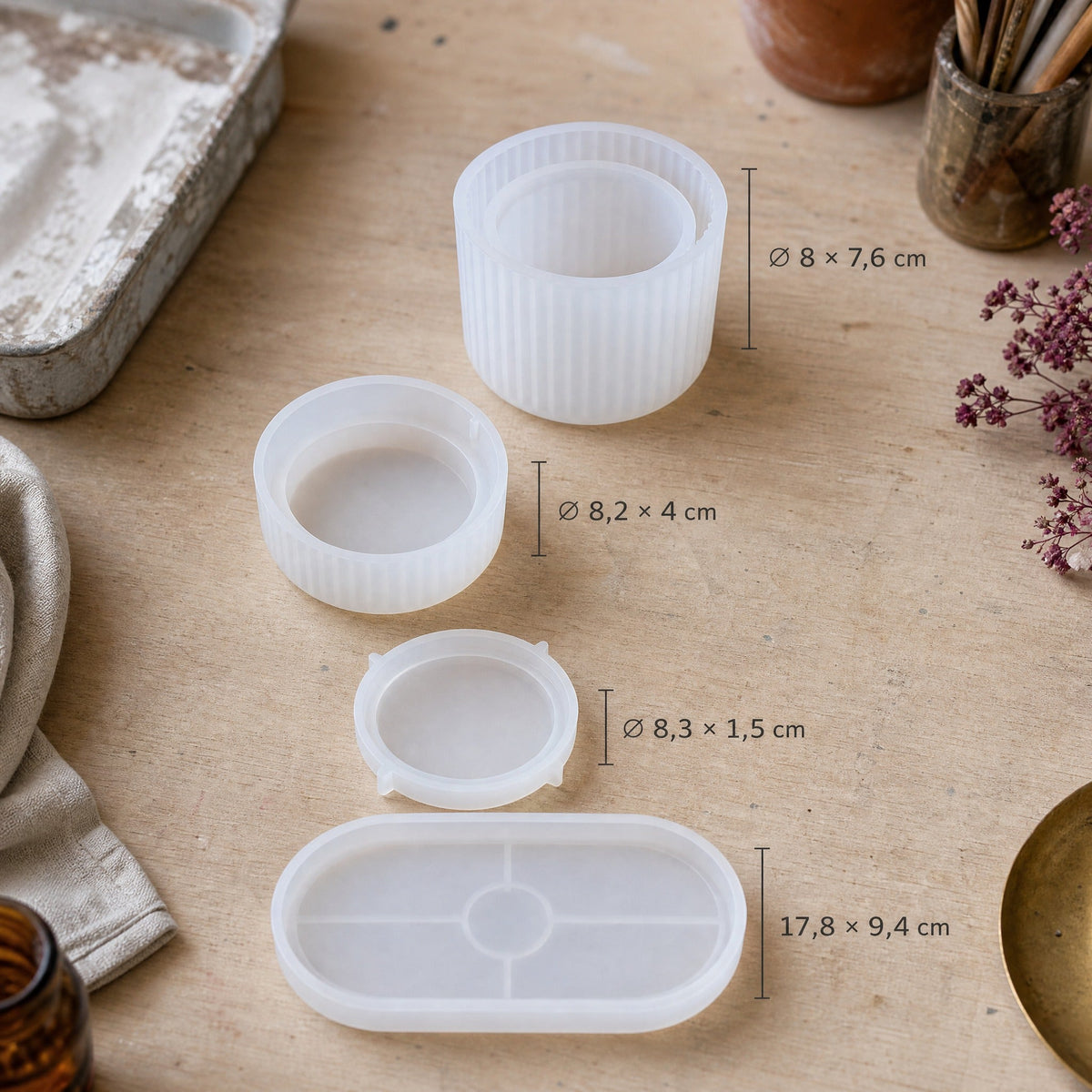 Flexible Silicone Casting Mold for Home Decor