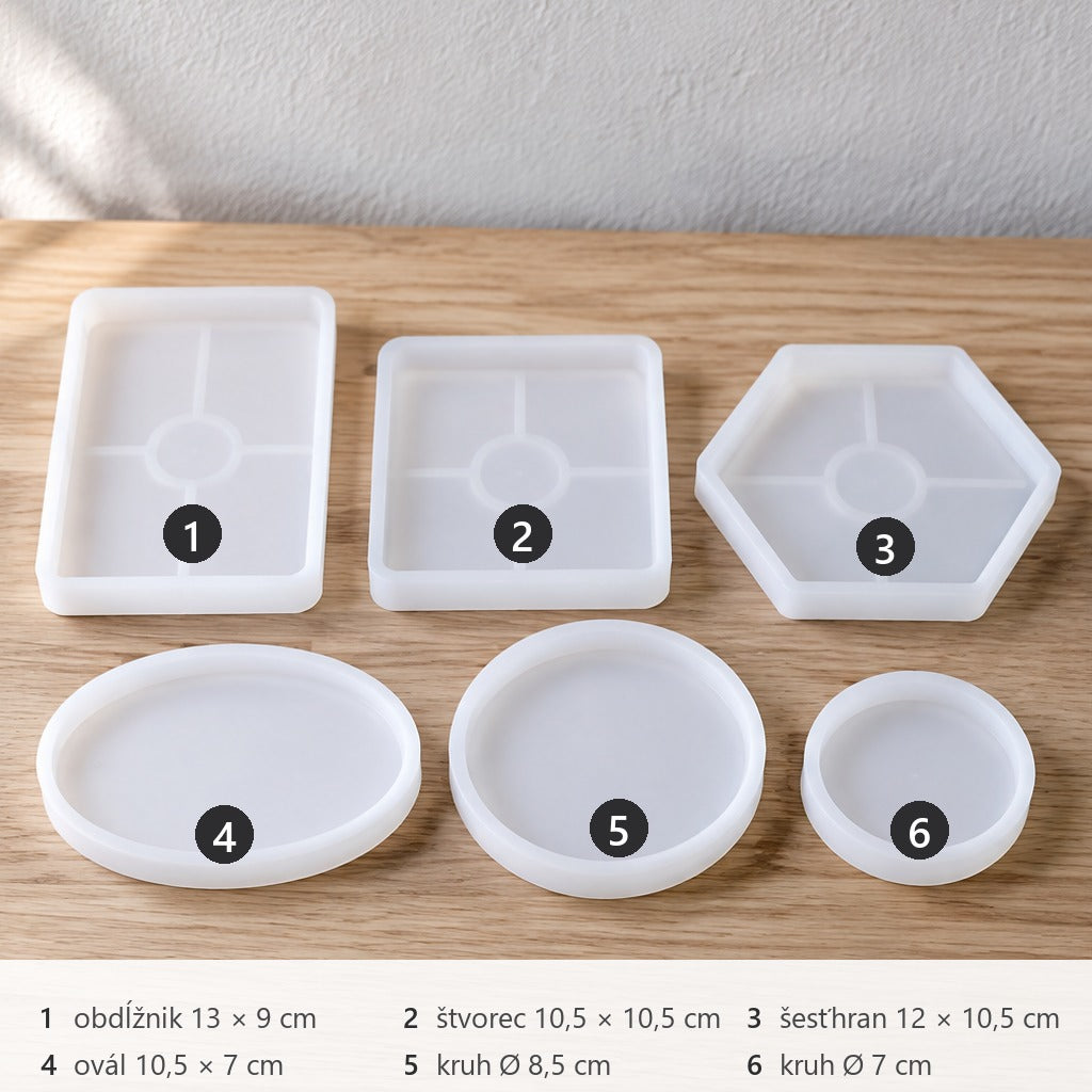 Flexible Silicone Casting Mold for Trays and Coasters