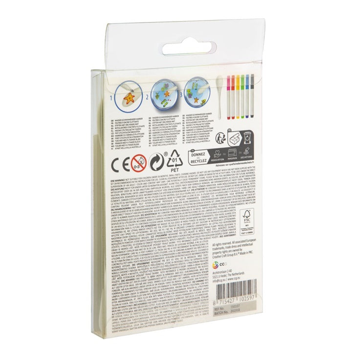 Floating Art Markers, Set of 6 + Applicator