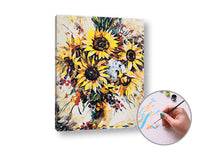 Flowers Paint by Numbers – High Difficulty | Various Sizes & Frames | ARTMiE