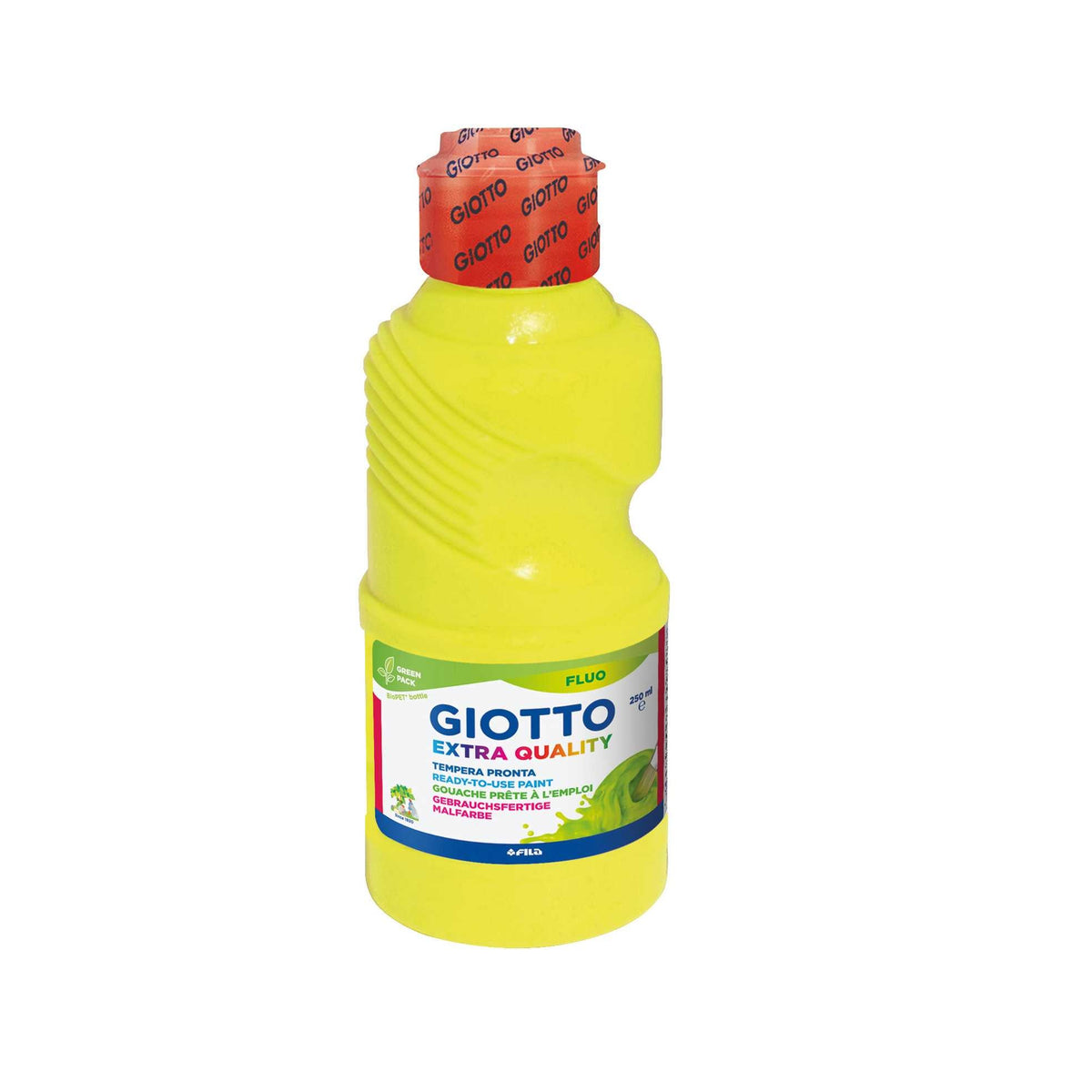 Fluorescent Poster Paint GIOTTO Extra Quality Fluo 250 ml – yellow