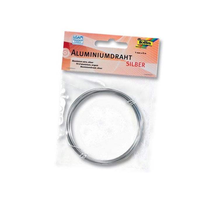 Folia Aluminum Wire, 1 mm x 5 m, Silver