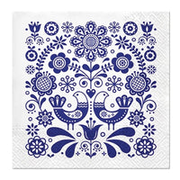 Folk Stamp Decoupage Napkins - 1 pc