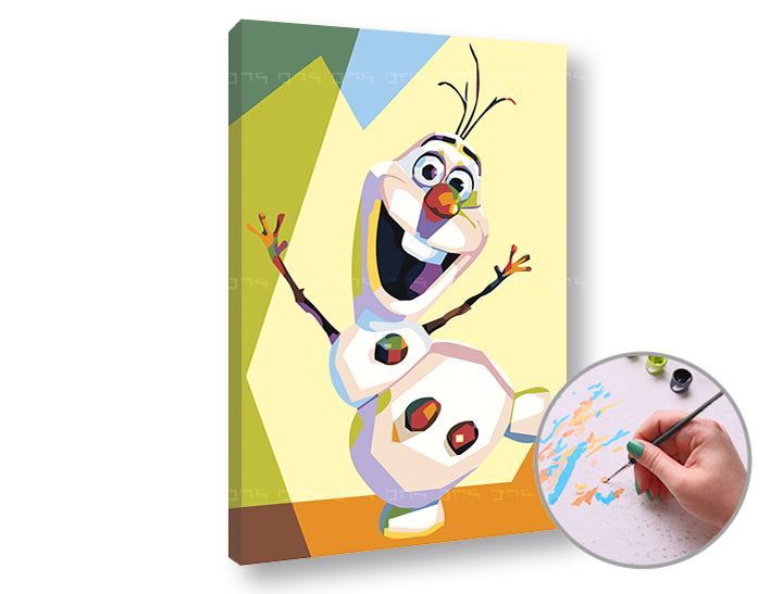 FROZEN OLAF Paint by Numbers | Low Difficulty — image 3