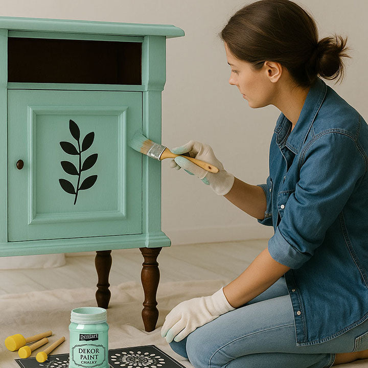 Furniture Renovation Set with Silver Spray Paint - Light Lilac — image 2