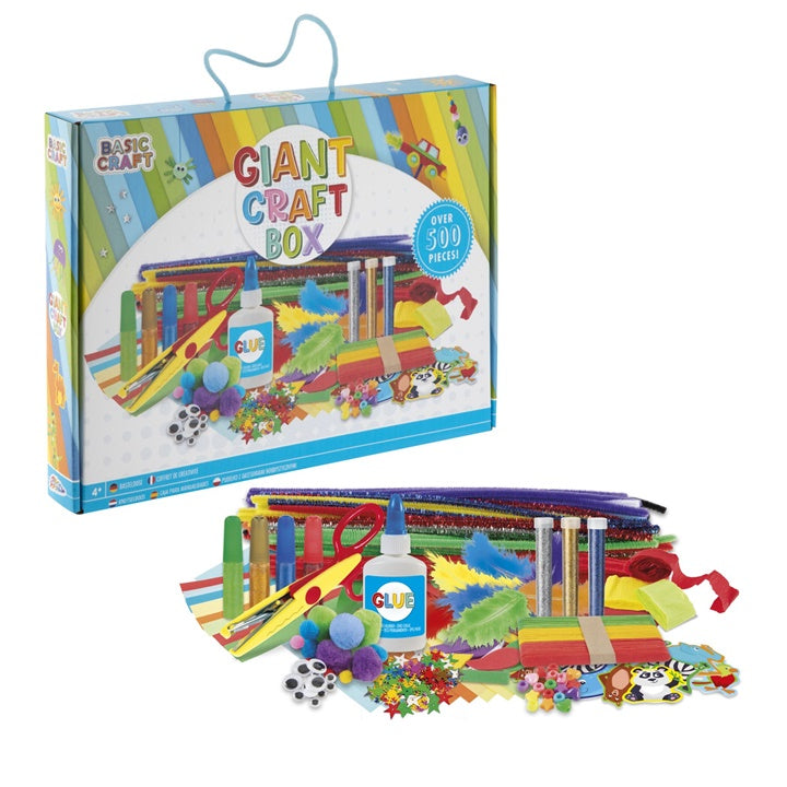 Giant Craft Box Craft Set, 500 Pieces, Blue