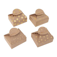 Gift Boxes with Gold Pattern 6x7.5x2.5 cm – Set of 4 | various motifs — image 1