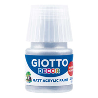 GIOTTO Decor Matt Acrylic Paint 25 ml – silver
