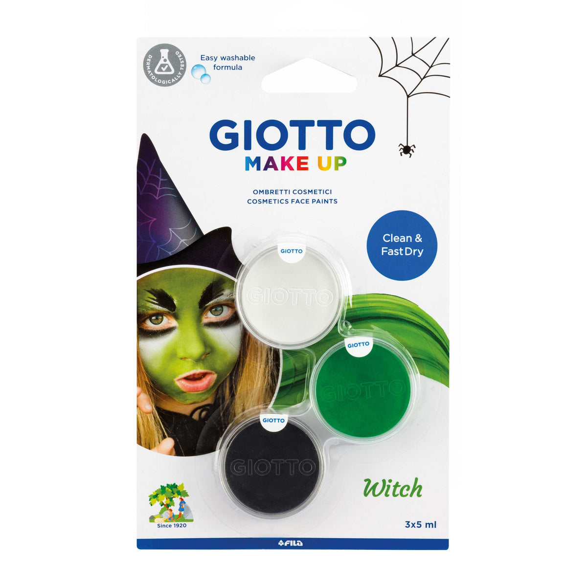GIOTTO Face Paint Set Witch 3 x 5 ml