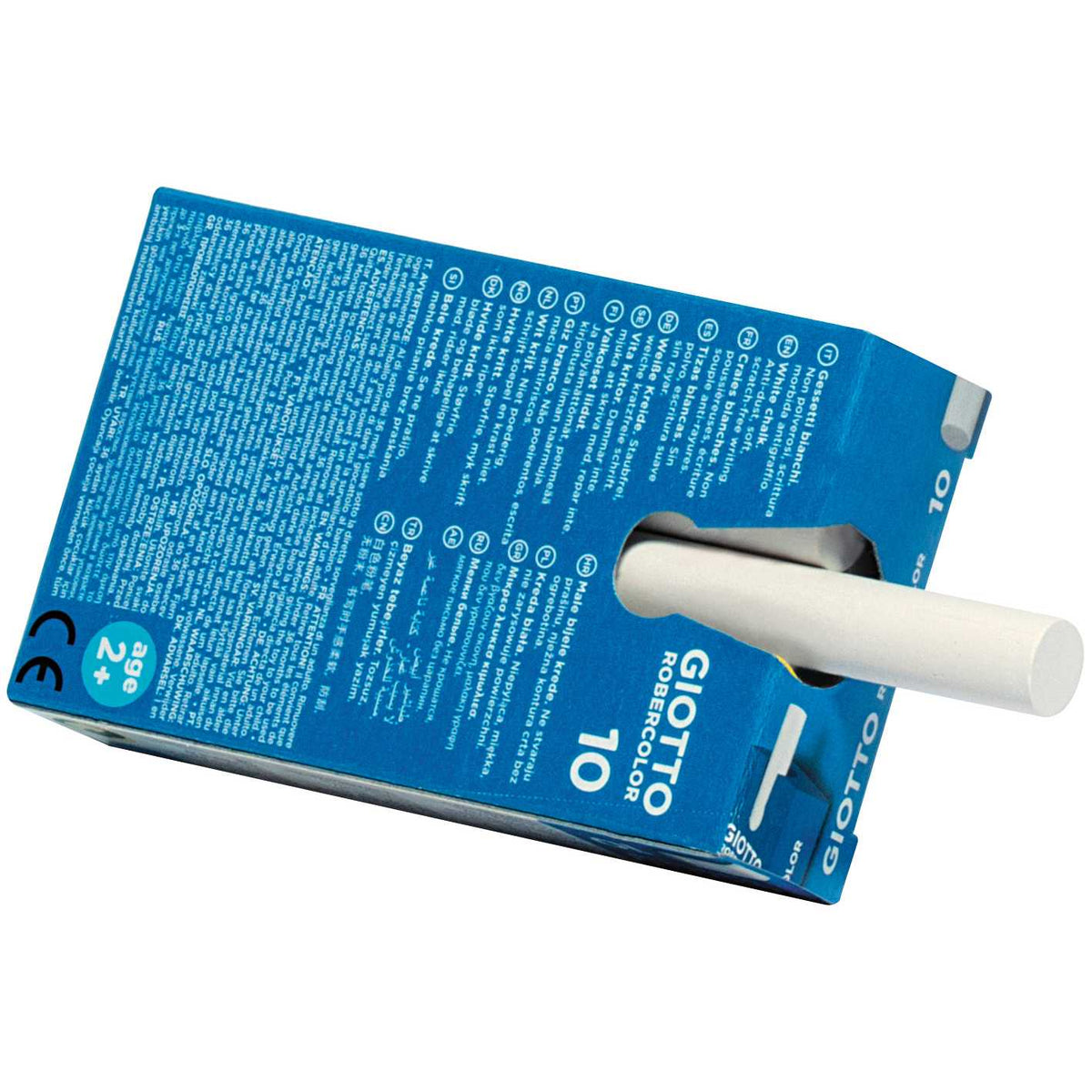 GIOTTO Robercolor Dust-Free White Chalks - 10 pcs
