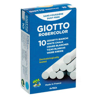 GIOTTO Robercolor Dust-Free White Chalks - 10 pcs