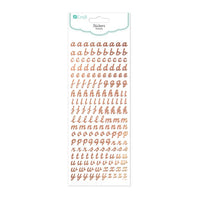 Glossy Small Alphabet Stickers / 168 pcs