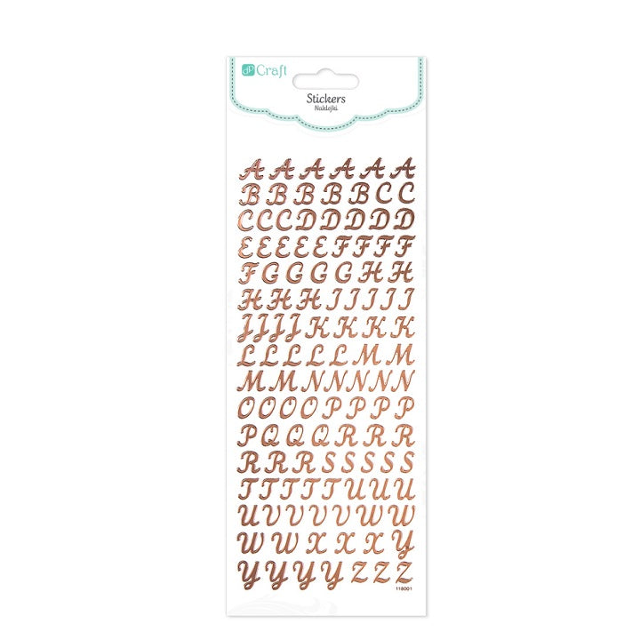 Gloss Uppercase Alphabet Stickers, 118 pcs
