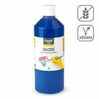 Glossy Polyvinyl Paint Creall Gloss 500 ml – dark blue