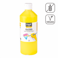 Glossy Polyvinyl Paint Creall Gloss 500 ml – light yellow