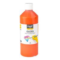 Glossy Polyvinyl Paint Creall Gloss 500 ml – orange