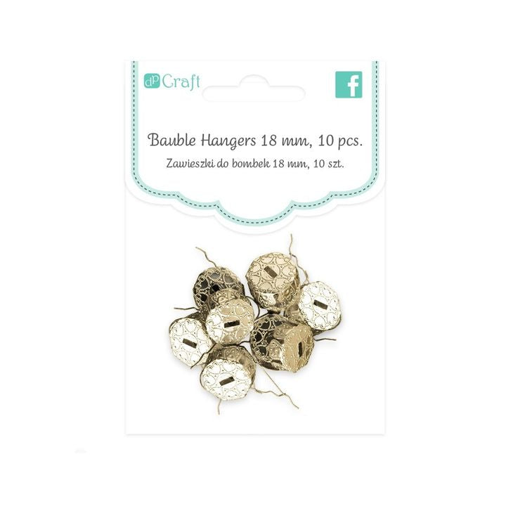 Gold Metal Hangers for Baubles