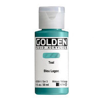 GOLDEN Fluid Acrylic Paint 118 ml – 2369 blue-green