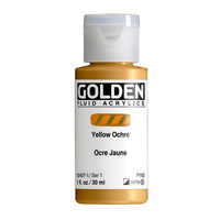 GOLDEN Fluid Acrylic Paint 30 ml – 2407 yellow ochre